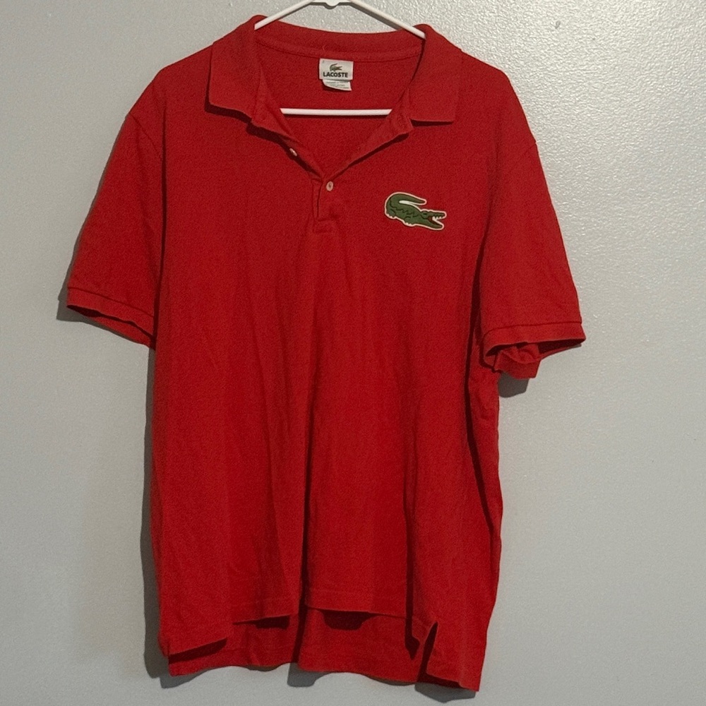Lacoste Men's Vibrant Red Polo Shirt